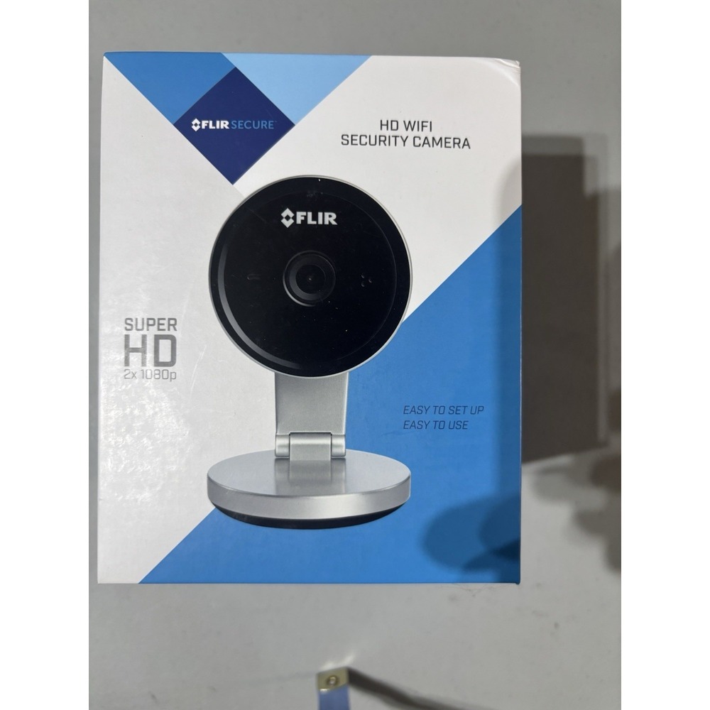 FLIR SECURE SUPER HD 2x 1080P WIFI SECURITY CAMERA WITH NIGHT VISION TALK New